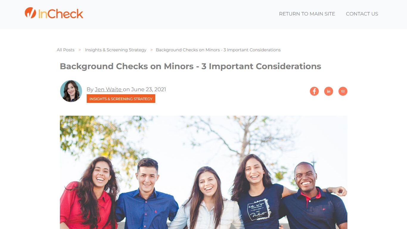 Background Checks on Minors - 3 Important Considerations