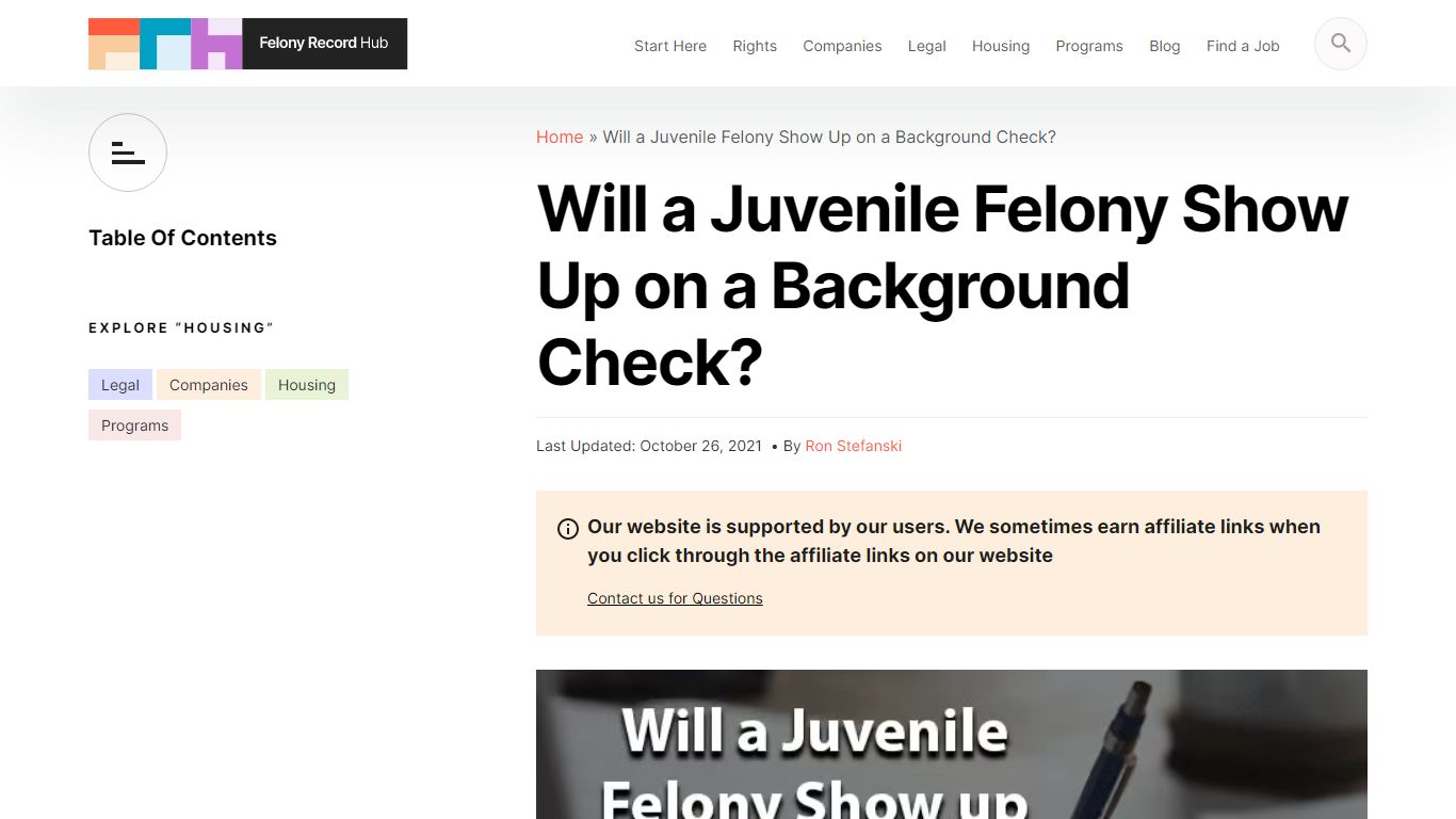 Will a Juvenile Felony Show Up on a Background Check?